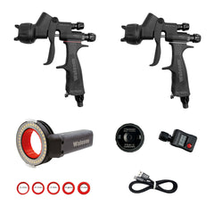 KIT PISTOLA PULVERIZADORA Y LUZ+ 2 EVO HALO C 1.2+ HALO B 1.2 + CMP 1.3