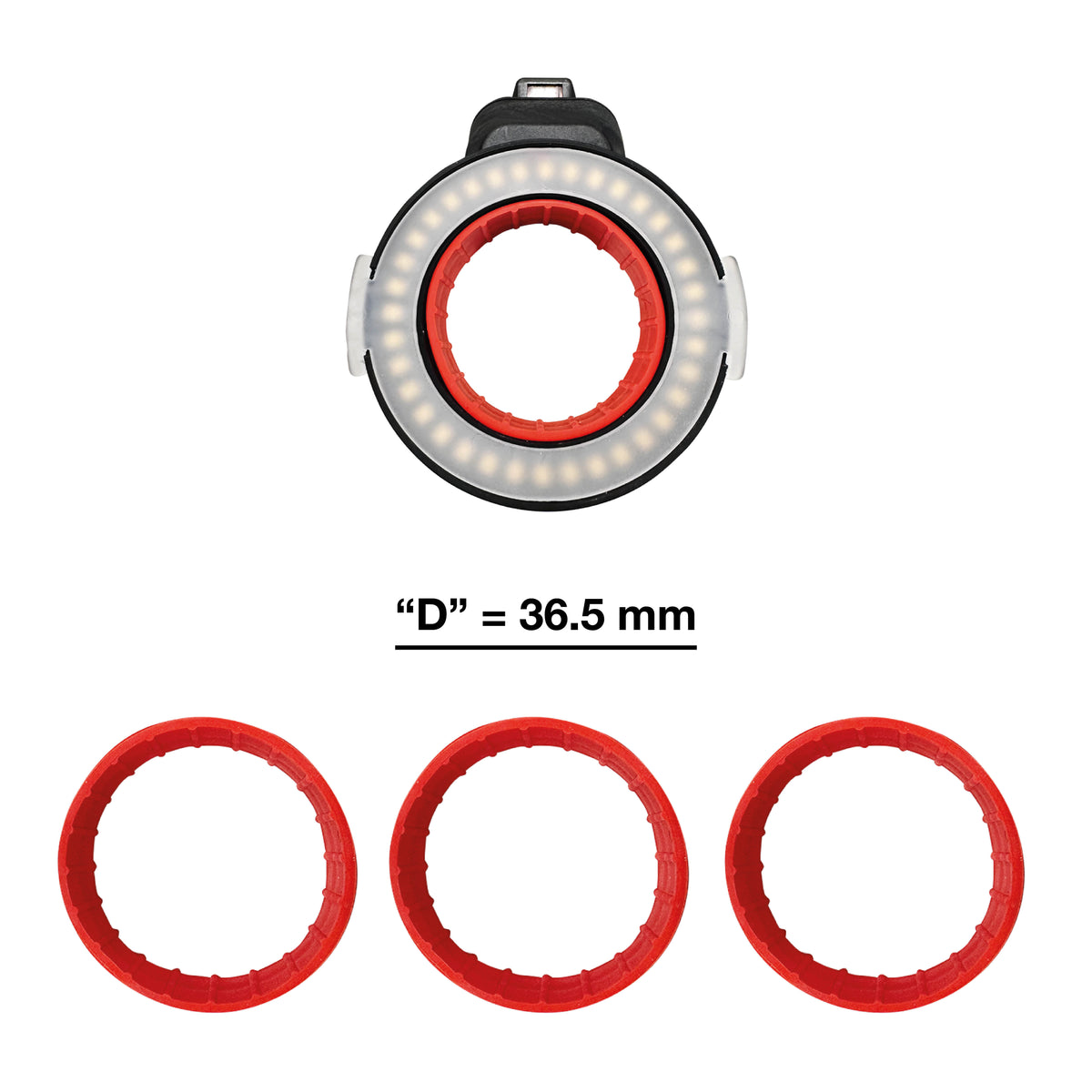 RUBBER ADAPTERS - D (3 PIECE KIT)